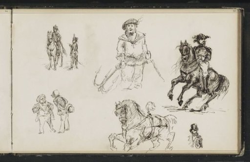 Figure studies, including a rider and a sailor