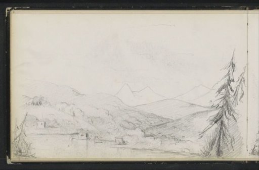 Mountain landscape with a lake