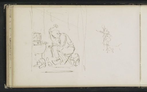 Seated man in an interior