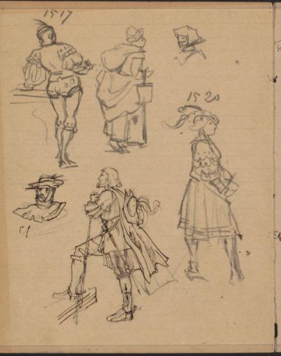 Figures in costumes from 1517–1520