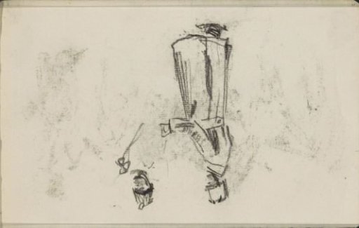 Soldier in a long overcoat