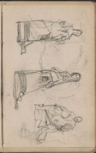 Female figures and a man with a sword