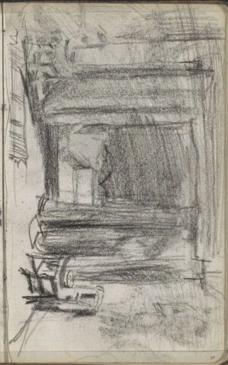 Interior with a bed alcove
