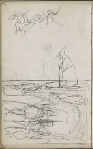 Study sheet, among others with a string orchestra