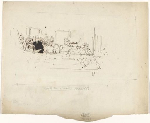 Spectators on the balcony in the theatre