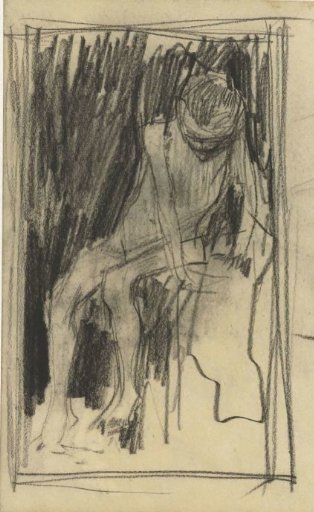 Seated naked boy