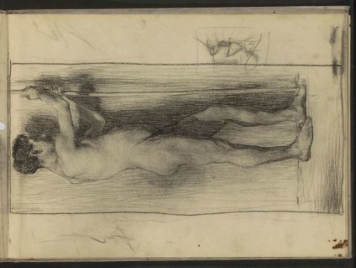 Standing nude man