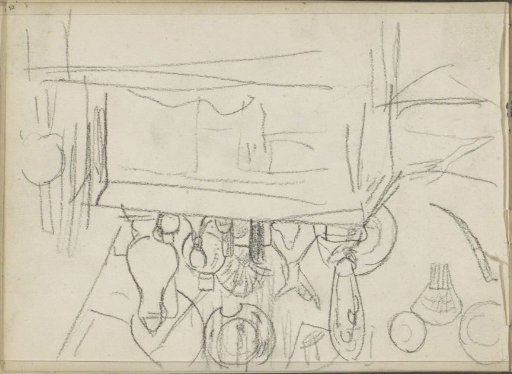 Mantelpiece with objects