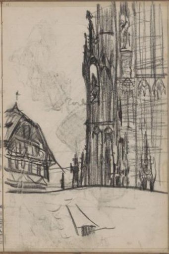 Side view of Strasbourg Cathedral