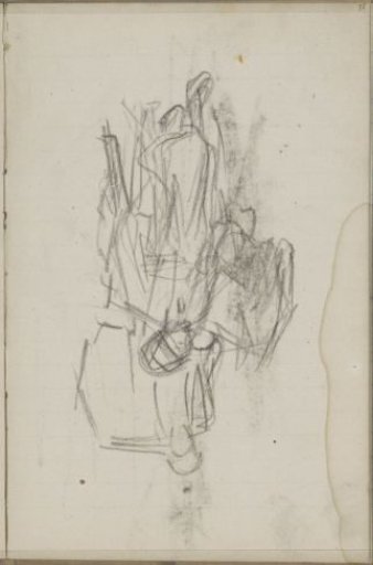 Donkey with two figures in Eastern dress
