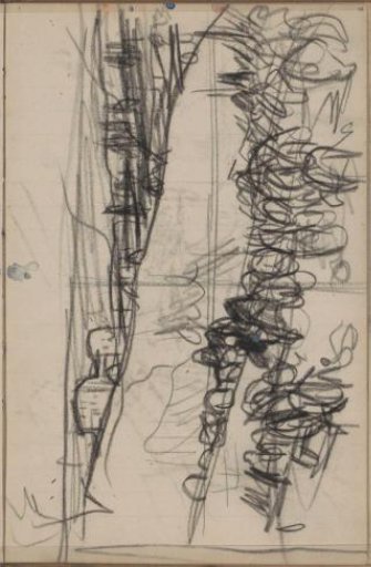 Study sheet with houses and trees