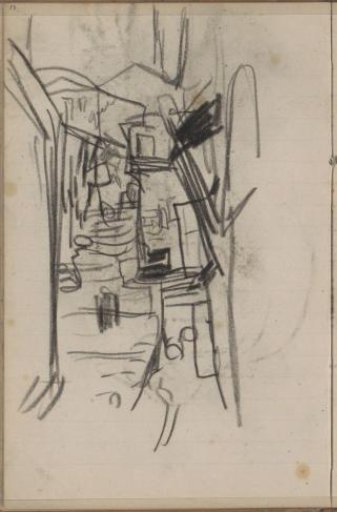 Narrow street with stairs
