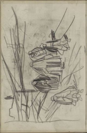 Figures in Oriental dress on a road