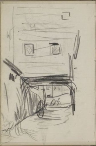 Street with a figure at an underpass