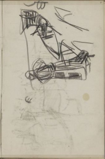 Standing figure in Oriental dress