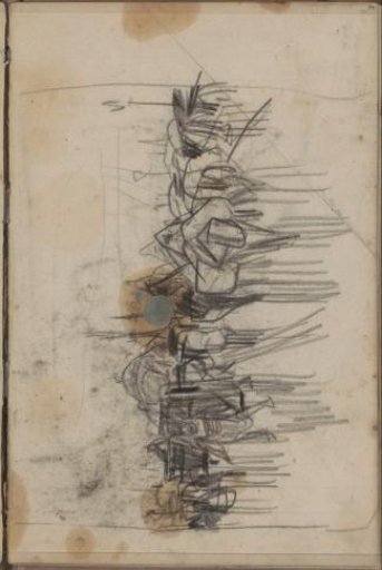 Figures with a Carriage and Animals on a Road