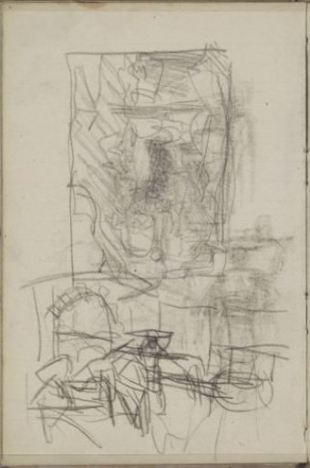 Study sheet, including a stone gate