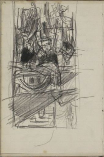 Partially Covered Street with Figures