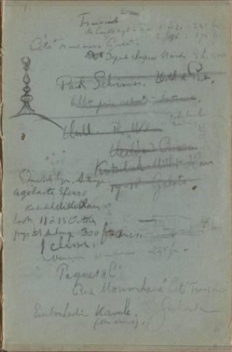 Study sheet, among others with a dome with a spire