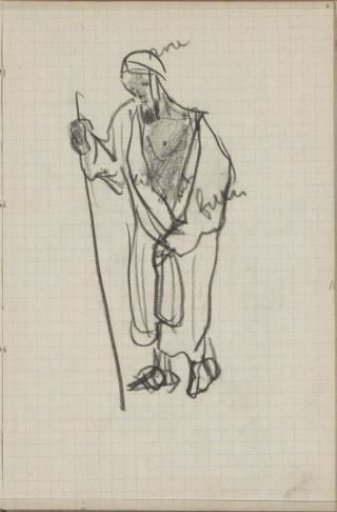 Man with a Staff in Oriental Dress