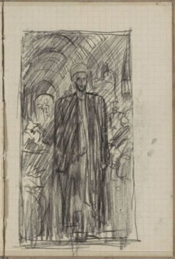 Standing figure in a portal