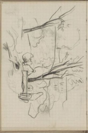 Landscape with trees and figures