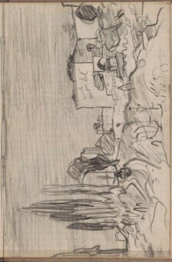 Houses in a wooded landscape