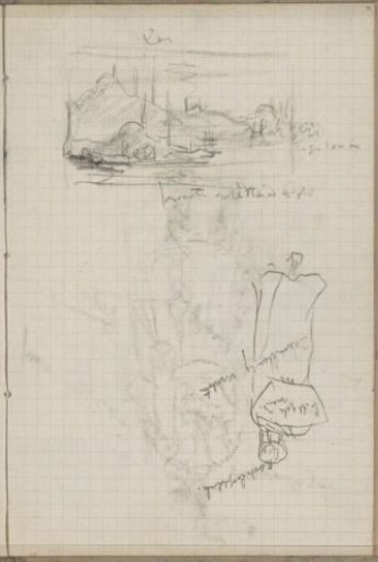 Study sheet, including a view of a bay