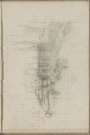 Walking figure in Eastern clothing, possibly a child