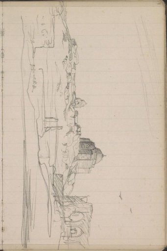 Landscape with a mosque and ruin