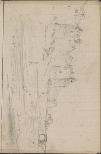 Wall and towers of the Indrapat fort in Delhi