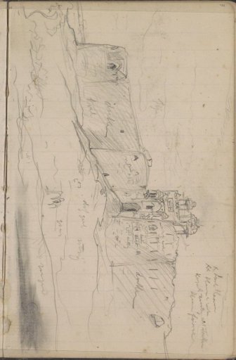 Gate and towers of the Indrapat fort in Delhi