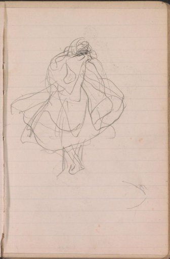 Dancing figure in a sari
