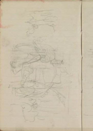 Figures on and beside an elephant