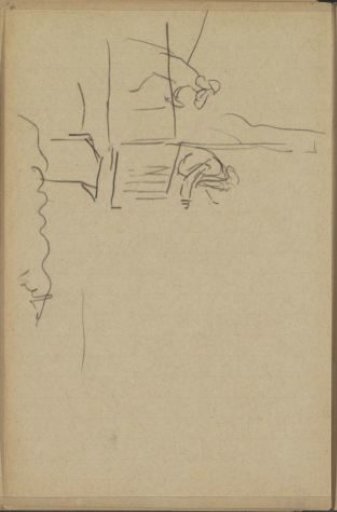 Two men on a balcony