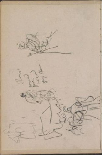 Tsar Nicholas II and figures with a baldachin