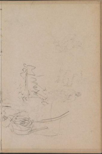 Figures with a baldachin