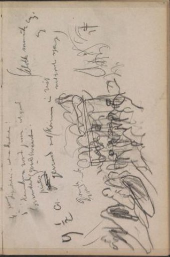 Procession of figures with a canopy