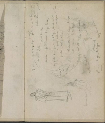 Figure in costume, seen from the back