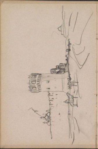 Defensive wall with a tower