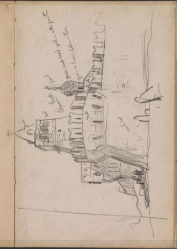 Defensive wall with a tower