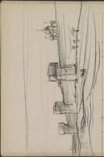 Defensive wall with three towers