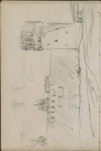 Defensive wall with a tower