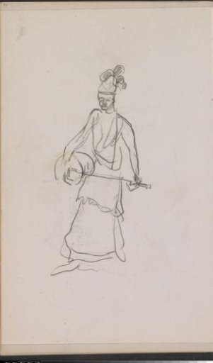 Standing Figure with a Stringed Instrument
