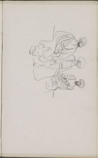 Three Seated Men in Oriental Dress