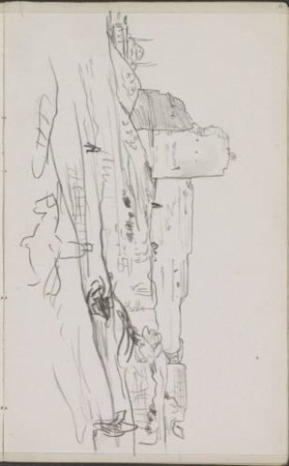 Landscape with a city wall