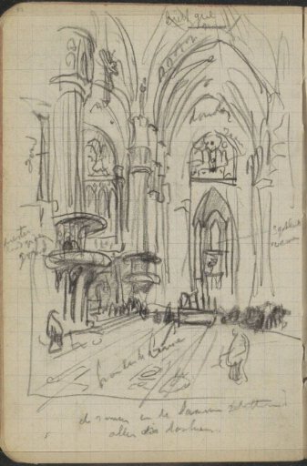 Priest in a Church Interior