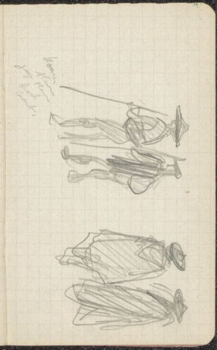 Men with sticks and men with cloaks