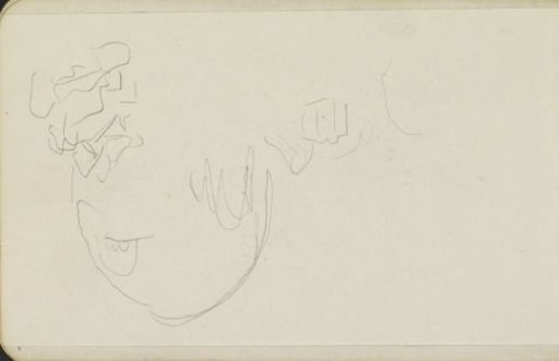 Seated figures at a portal