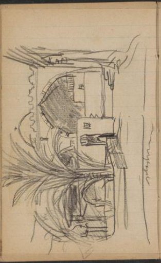 Courtyard with a Palm Tree